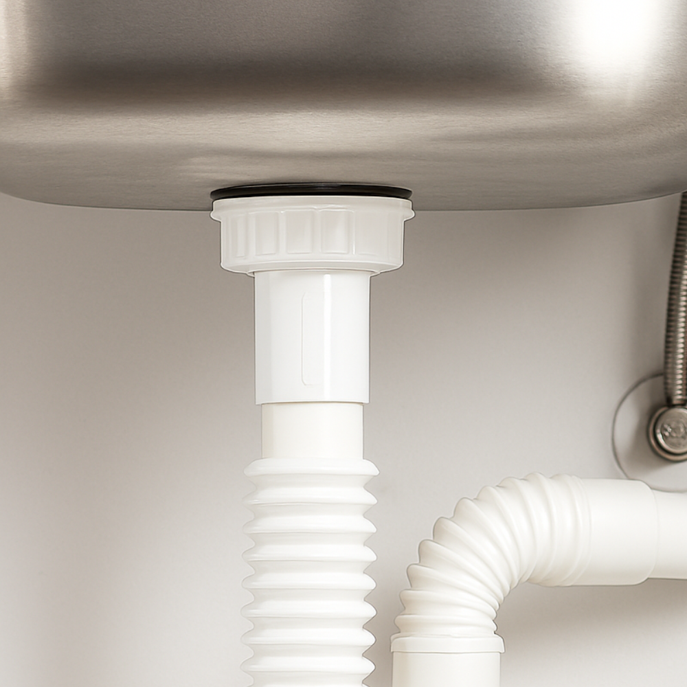 Flexible Sink Waste Pipe | Adjustable Drain Hose for Kitchen & Bathroom Sinks (Pack of 1)