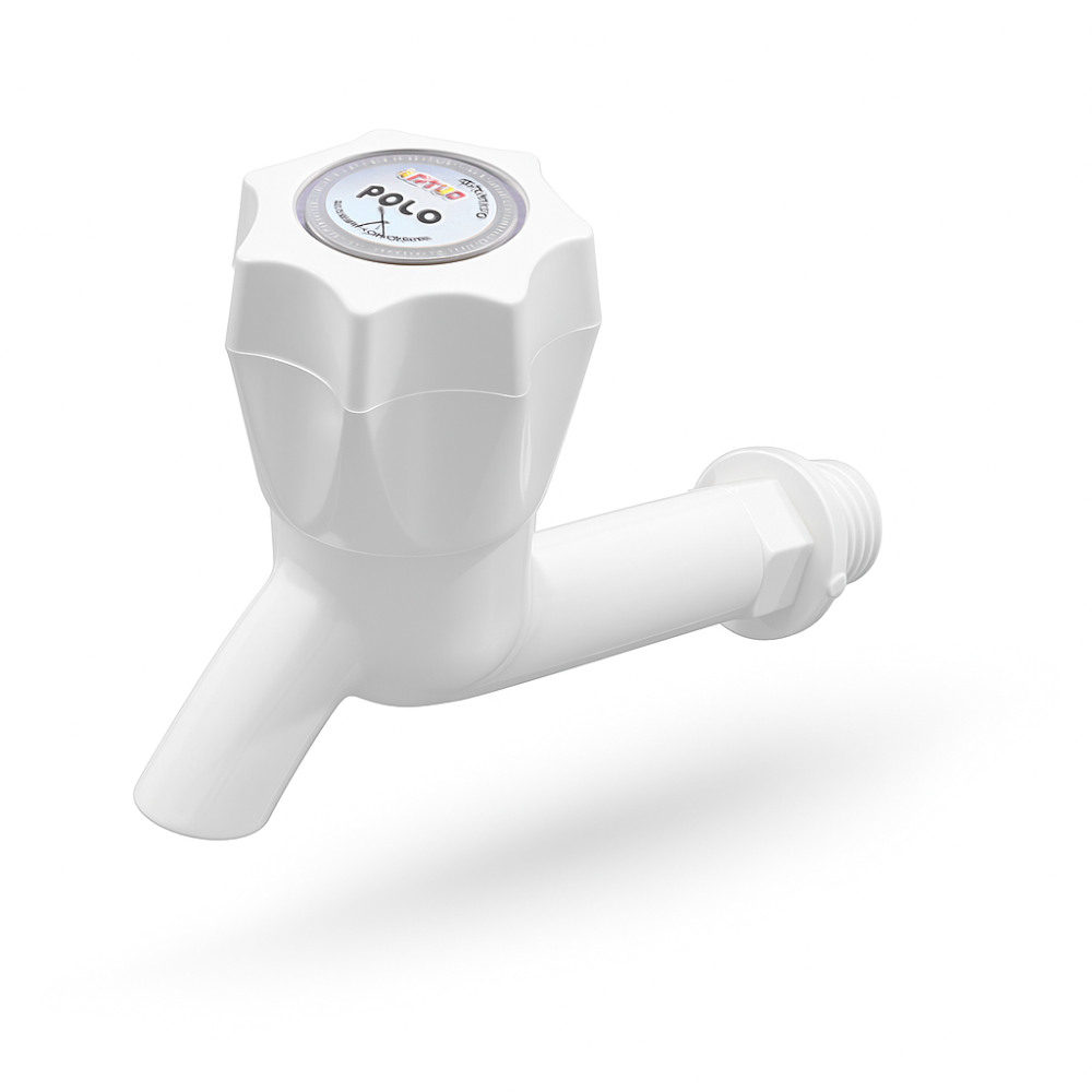 Long Body Bib Cock Tap (Pack of 2) | Premium Plastic Water Tap for Bathroom, Kitchen & Garden | Wall Mounted | Leak-Proof & Durable Design