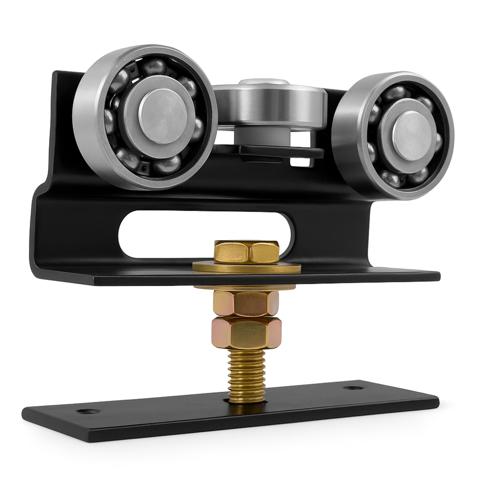 FLIPROLL - Sliding Gate Roller – Heavy Duty Bearing Wheel Bracket (Pack of 2)